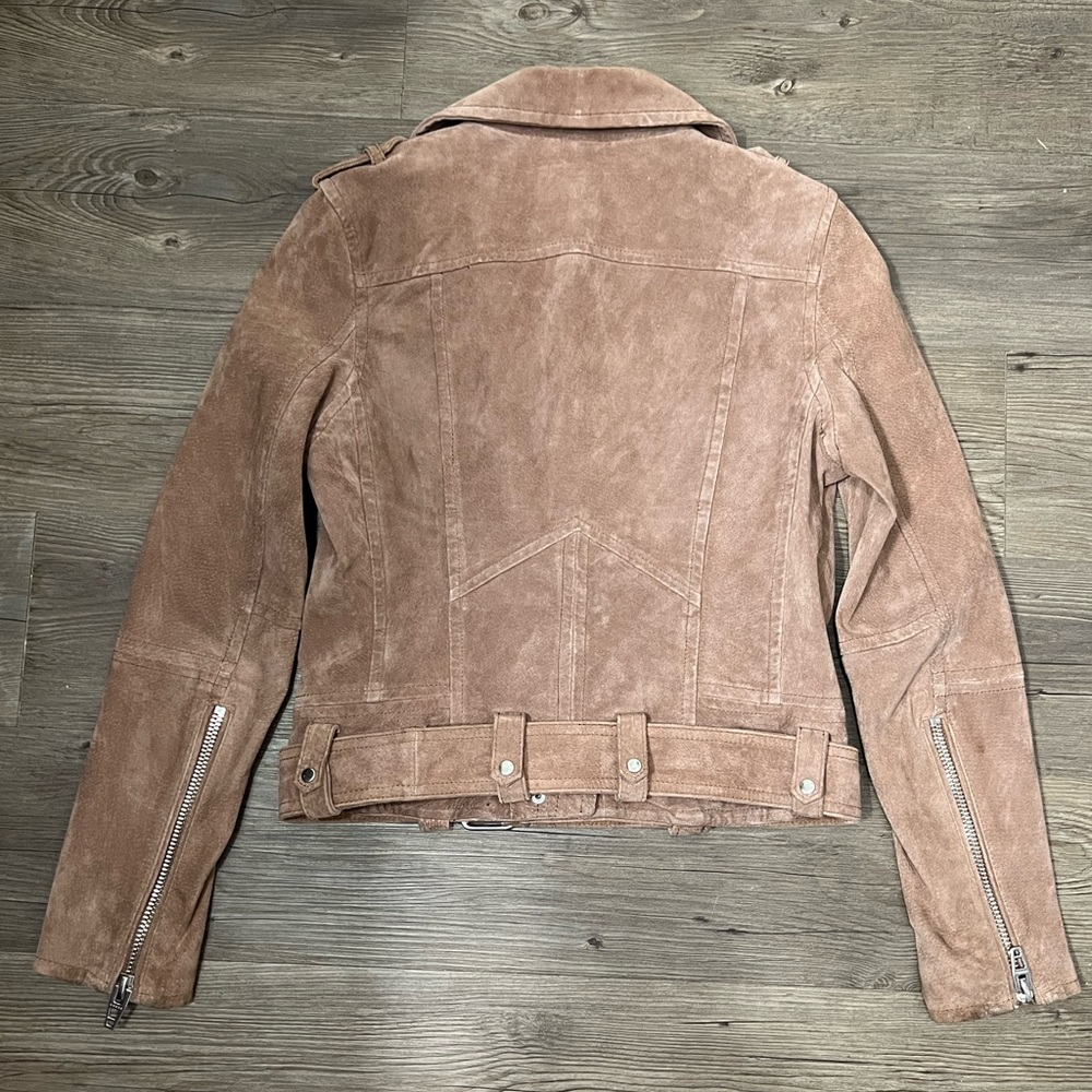 Blank NYC Suede Moto Jacket 100% Leather - Picture 11 of 11